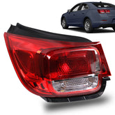 Lochnchn front view of left tail light showing fit and finish benefit