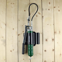 LockNLube holder with grease gun in place enabling quick access during service