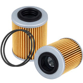 LOCOPOW front view of the oil filter showing fit and brand for quick identification and purchase