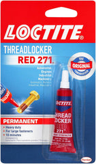 Loctite tube front view showing product and brand for secure fastening