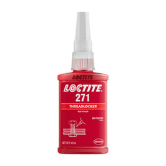Loctite bottle front label showing product and secure fastener benefit