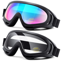 LOEO goggles front view showing full frame and lens for clear protection