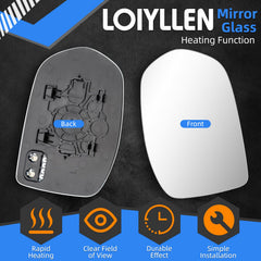 LOIYLLEN back with heater contacts visible for fast defogging benefit