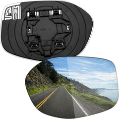 LOIYLLEN driver-side mirror front view showing clear reflection and fit