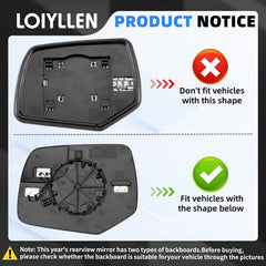 LOIYLLEN heated glass close-up highlighting clearer reflection and improved visibility