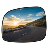 LOIYLLEN left driver mirror front view showing clear reflective surface and fit