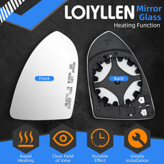 LOIYLLEN close-up of mirror glass surface for clearer visibility benefit
