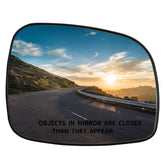 LOIYLLEN front view passenger mirror glass showing clean reflective surface and fit