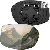 LOIYLLEN passenger mirror front view showing clear replacement glass benefit visibility
