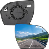 LOIYLLEN front view of replacement right mirror glass showing clean reflective surface and improved visibility