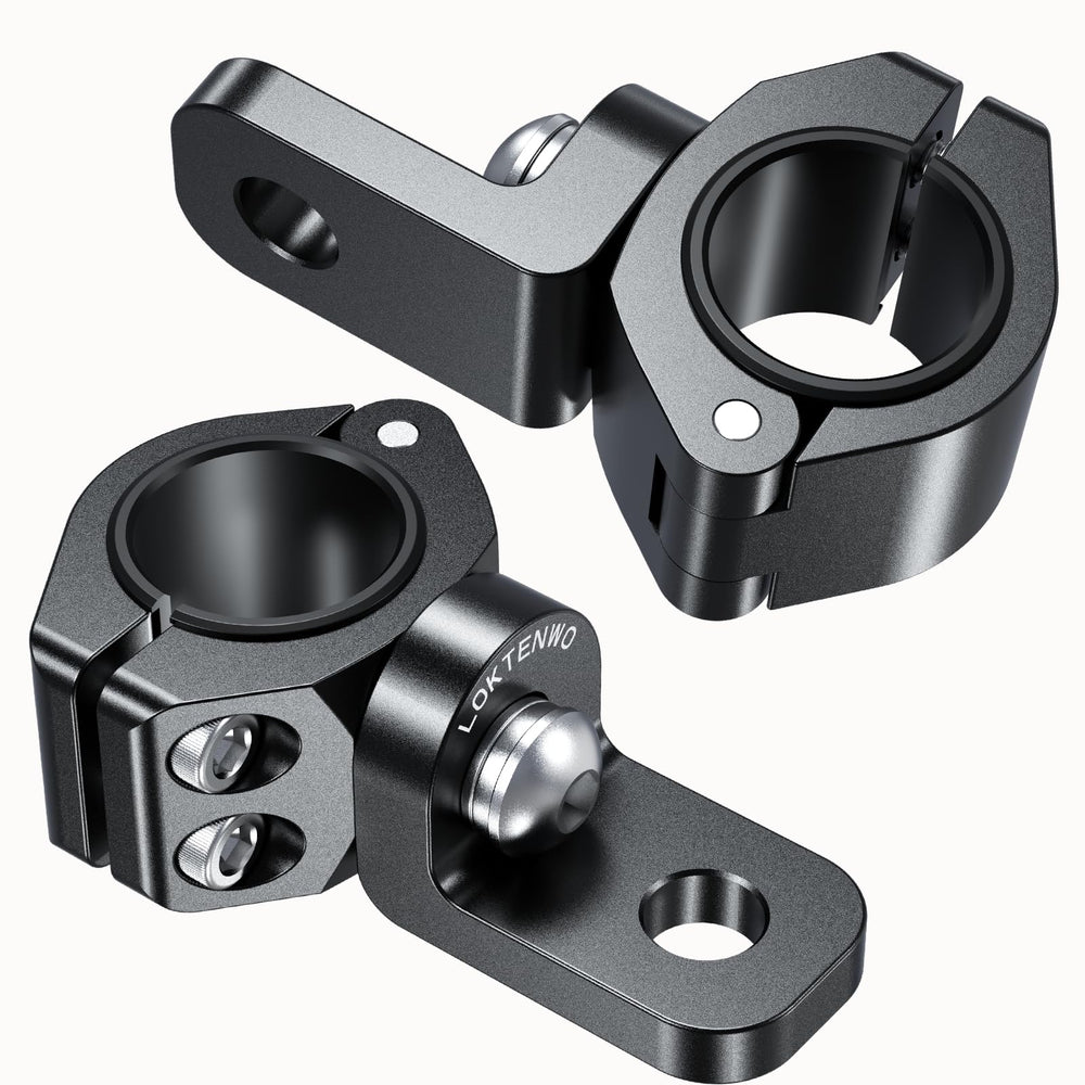 LOKTENWO clamp front view showing secure fit and sturdy profile