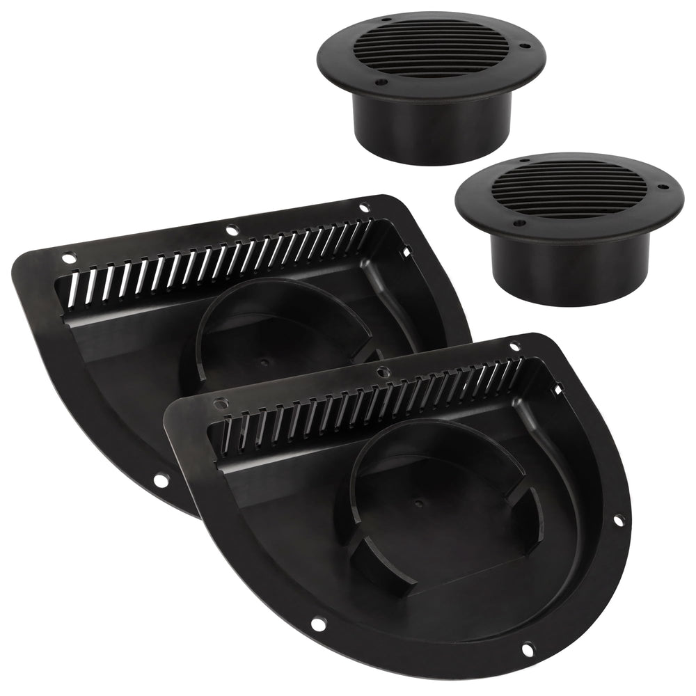 Lonffery vent front flange view showing secure bolt-on fit benefit