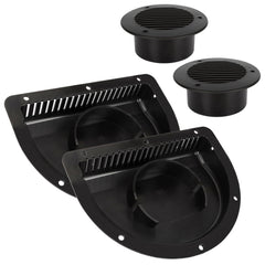 Lonffery vent front flange view showing secure bolt-on fit benefit
