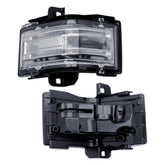 LONGLING front view of left door mirror lamp showing full replacement fit and visibility