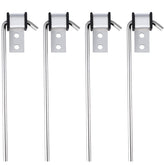 Lonsda front view of four hanger rods showing durable corrosion-resistant finish