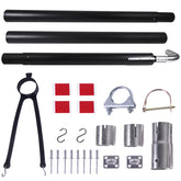 loosoo front view of assembled 44461 kit showing full vent length and components for easy identification and fit