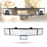 LoyaGour front view showing full 15-inch panoramic mirror and frame, improved visibility