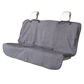 LoyaGour front view showing grey towel surface and neat coverage benefit