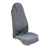 LoyaGour front packaging showing grey towel-style seat protector protecting seats