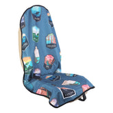 LoyaGour front view showing full seat protection and quick install benefit