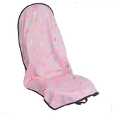LoyaGour front view seat cover pink marbling protecting seat
