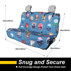 LoyaGour non-slip backing close-up securing cover to bench for stability