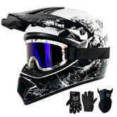 Loyoriwy front view helmet showing full-face protection and clear fit benefits