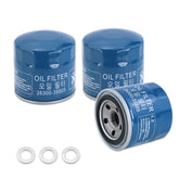 Lqito front packaging showing three filters and gaskets, clear replacement fit