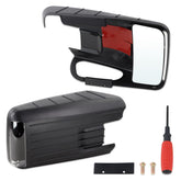 Lqito front view of mirror pair showing wide‑angle coverage and easy mount benefit
