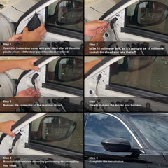 Lqito mirror installed on Accord door demonstrating restored functionality and look