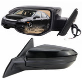 Lqito left mirror front assembly showing clean fit and improved visibility