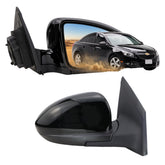 Lqito passenger side mirror front view showing clear wide-angle benefit