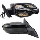 Lqito right passenger mirror front view showing clean reflection and OEM fit benefits