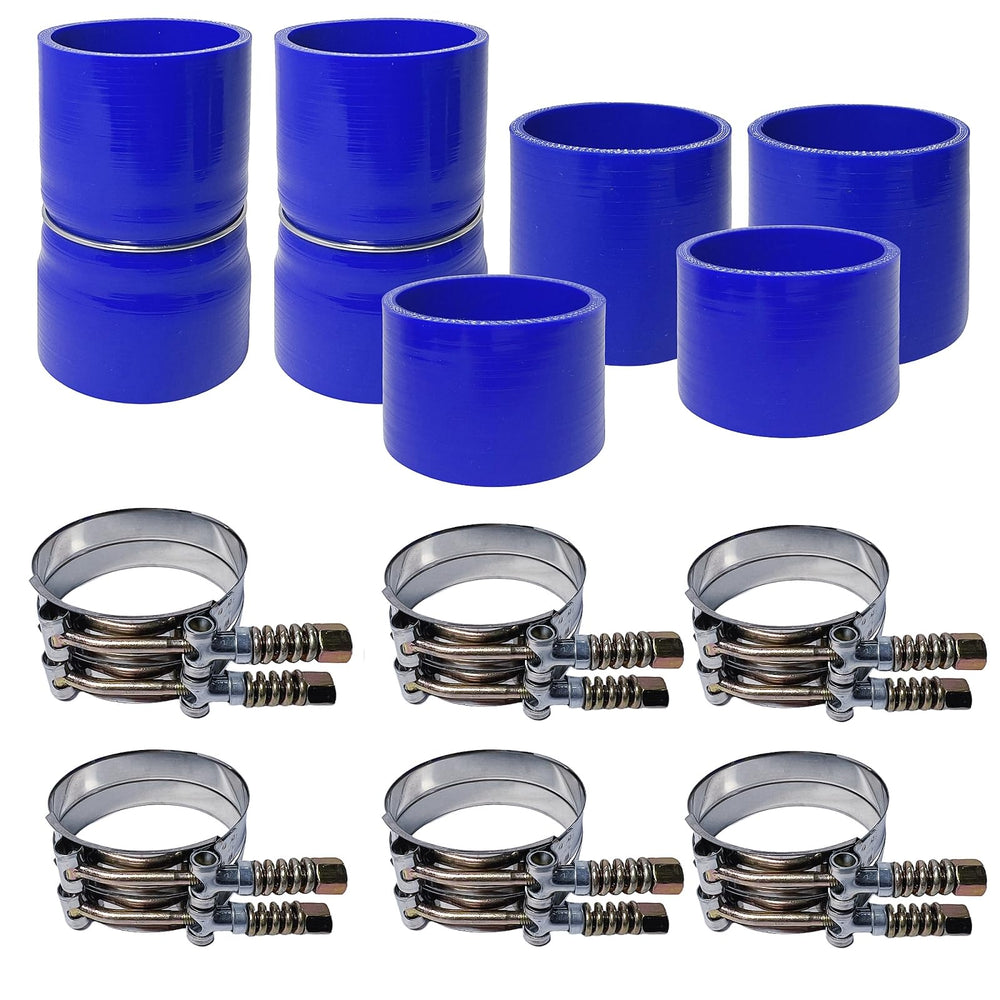 LSDZWORK front kit overview showing blue boots and clamps for quick recognition and reliability