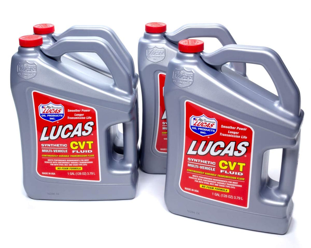 Lucas Oil front-gallon bottle showing label and protection benefits