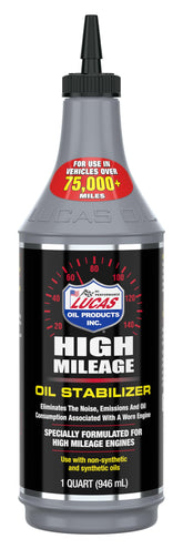 LUCAS OIL front label showing product name and benefits on bottle