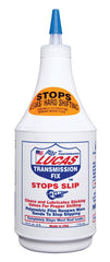 Lucas Oil transmission fix being poured into fill port demonstrating easy use