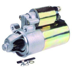 LUCAS starter front view showing complete unit and bolt locations for correct fit
