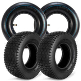 LuckySlycy front-angled view showing two tires and tubes, durable replacement