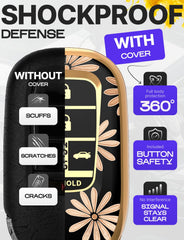 Lucrum close-up of button area showing precise cutouts and improved tactile feedback
