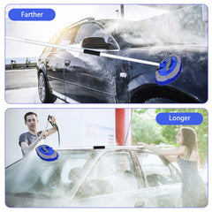LUKCOZMO brush in use on SUV roof demonstrates extended reach and safety