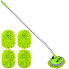 LUKCOZMO front view of extended brush showing reach and safe design