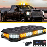 LUMENIX front view of light bar showing LEDs and bright warning benefit