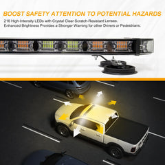 LUMENIX magnetic mount bracket with suction pads providing secure attachment
