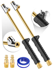 LUMITECO front view of two extended chucks showing kit components and durable finish