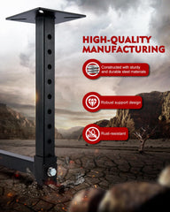 Lupar detail of welds and steel finish showing durable construction and corrosion resistance