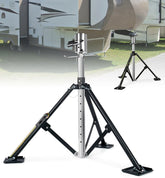 Lupar front view tripod stabilizer showing full assembly and stable base benefit
