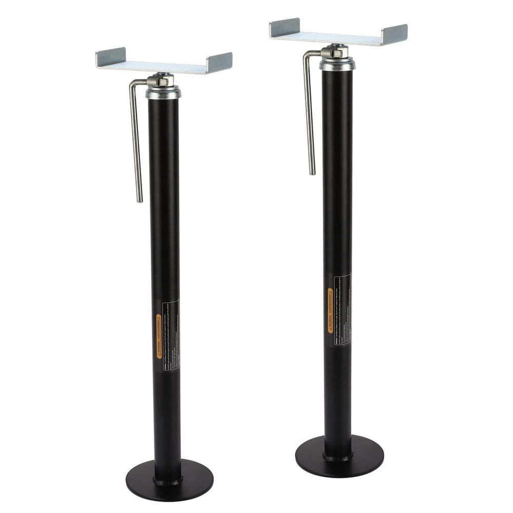 LUSHIH front view of two jacks showing compact ready-to-use design and stability benefit