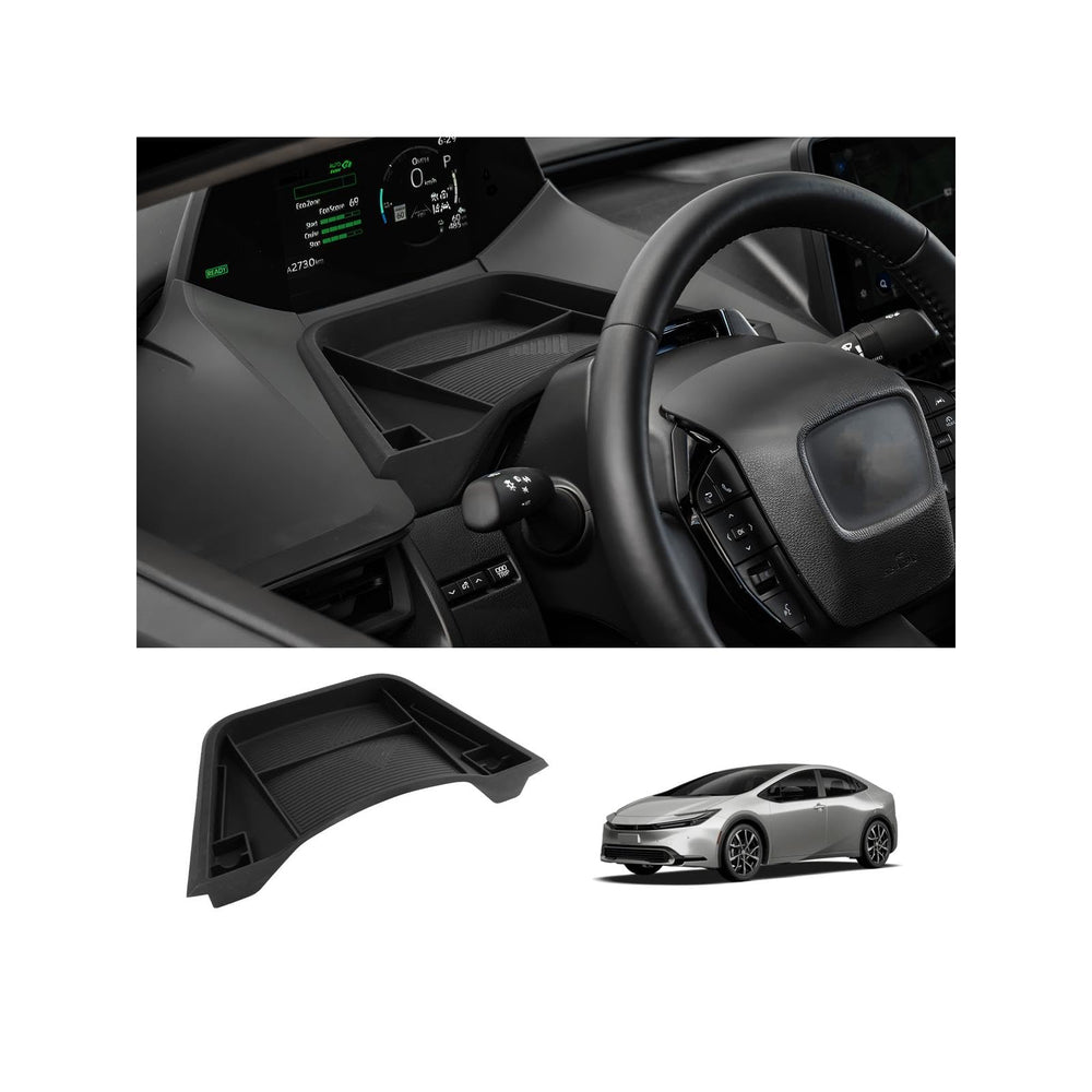 LUWU front view of silicone tray showing fit and finish, improves console organization