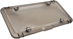 Luxe Shield front view showing smoked cover and clear plate protection benefit